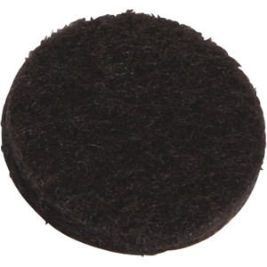 Schwarzer, selbstklebender OBI Filzgleiter, Ø 17 mm für Möbel und Oberflächenschutz.