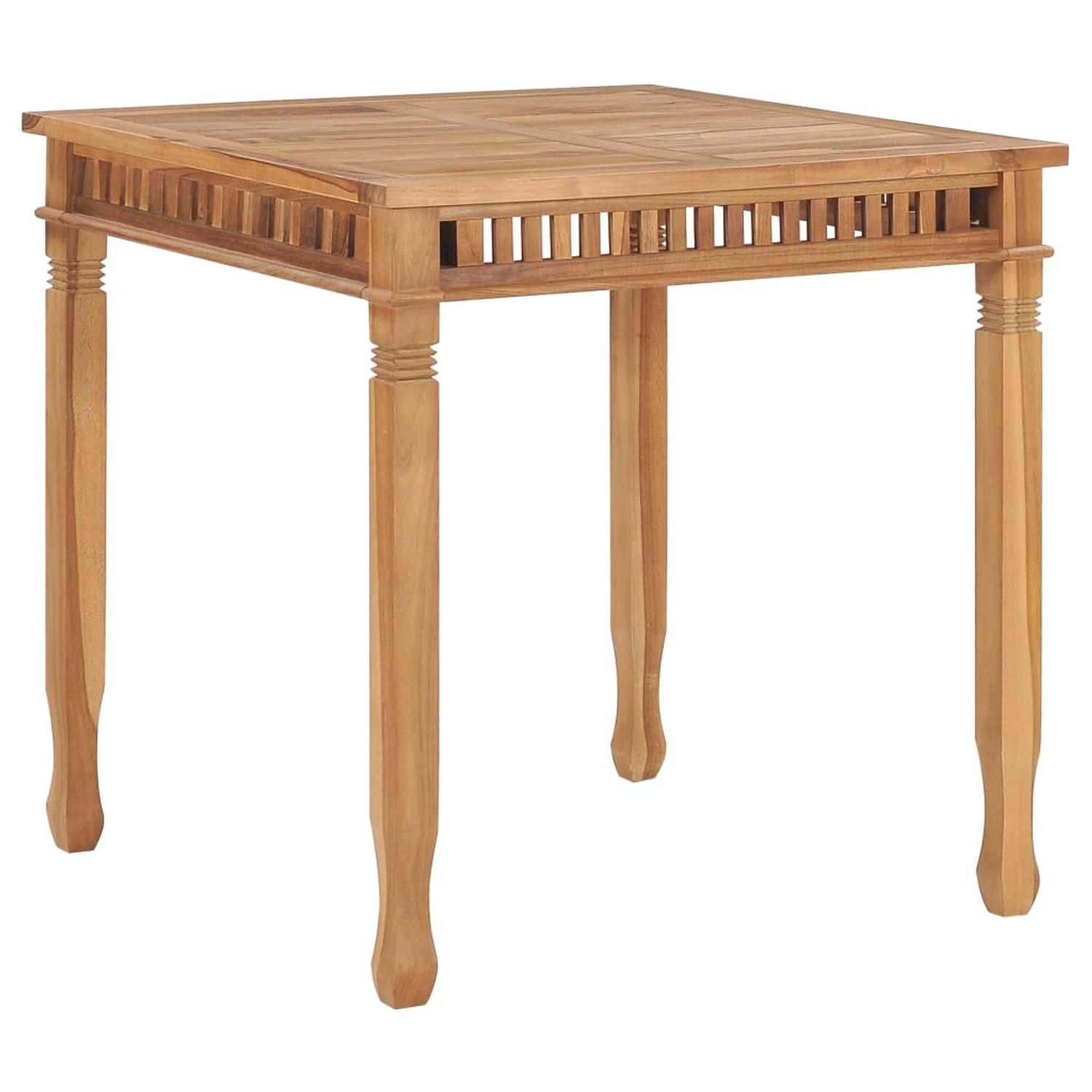 vidaXL Garten-Esstisch 80x80x80 cm Massivholz Teak 49384 günstig online kaufen