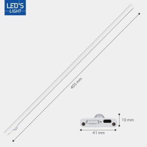 LED Schrankleuchte, 405mm, dimmbar mit Sensor. Ideal als Unterbauleuchte.