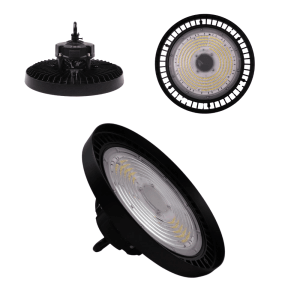 ENOVALITE LED HighBay UFO Hallenstrahler, einstellbar, 100-200W, IP65, für Spots.