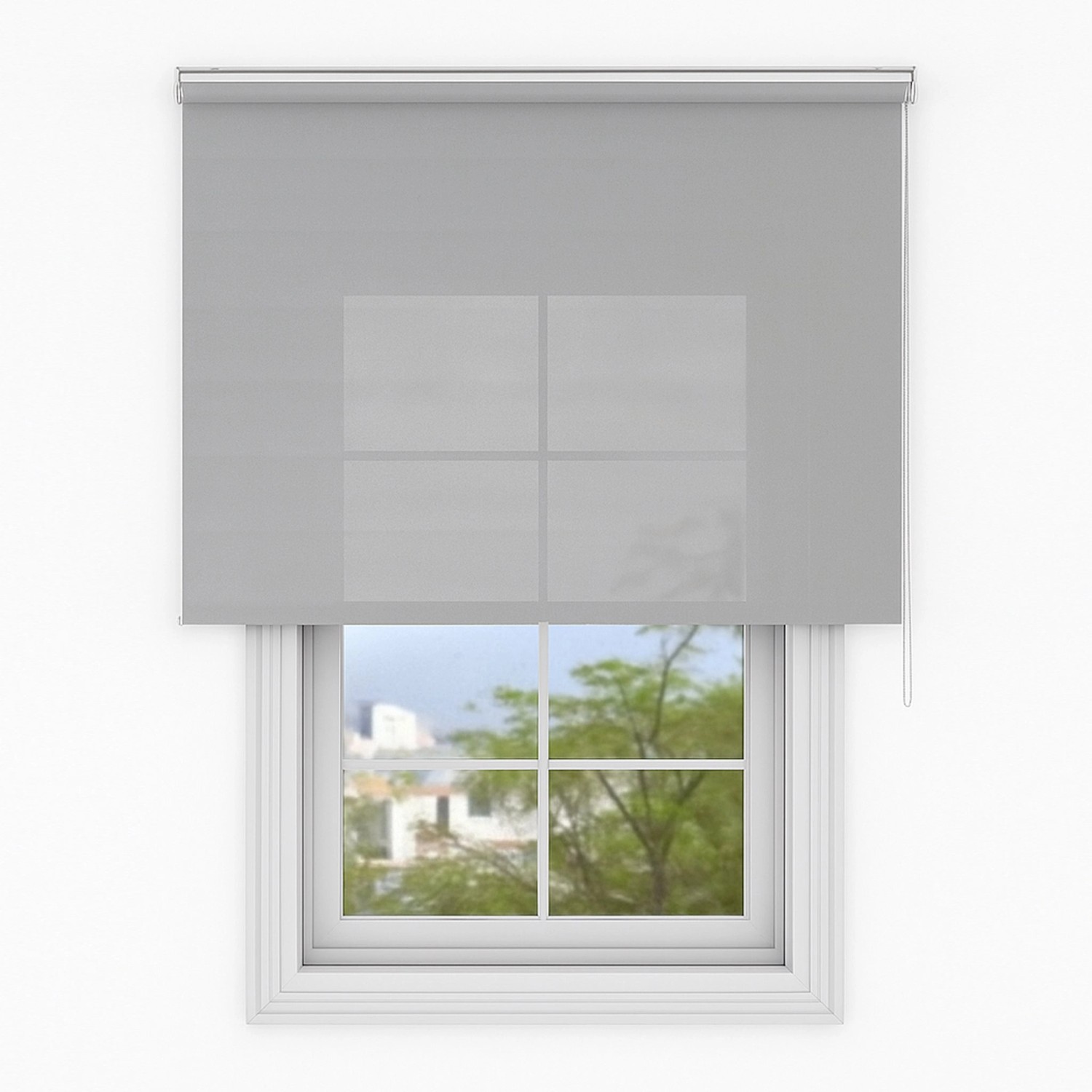 Deco-Raum Tageslicht-Rollo Bohren Basic GL 95 cm x 150 cm Grau günstig online kaufen