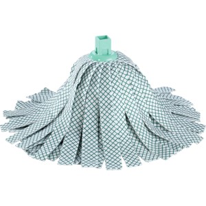 Leifheit Ersatzkopf Wringmop mit saugfähigen Viskosestreifen für Reinigungsgeräte.
