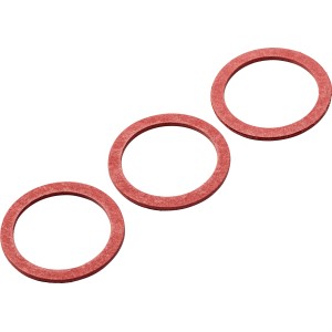 Fiberdichtungen, 3 Stück, Ø 30/38 mm, für Heizung, Sanitär & Trinkwasserinstallation.