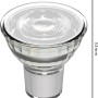 GU10 LED Spot MR16, 3W, warmweißes Licht, nicht dimmbar, Durchmesser 5 cm.