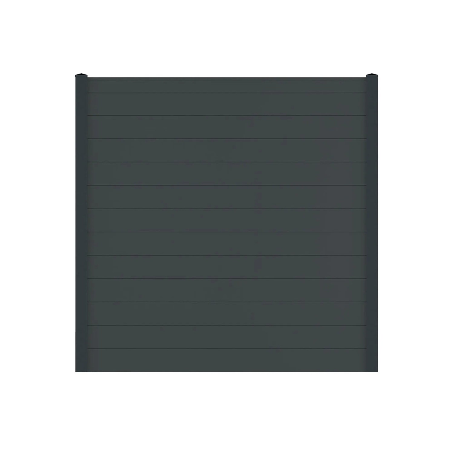 Vidual Sichtschutzzaun Snap 140 zum Aufdübeln 1,8 m x 28,37 m Anthrazit