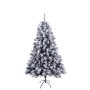 Künstlicher Svita Weihnachtsbaum, 180 cm, mit Schnee, Zapfen und Beeren auf Metallständer.