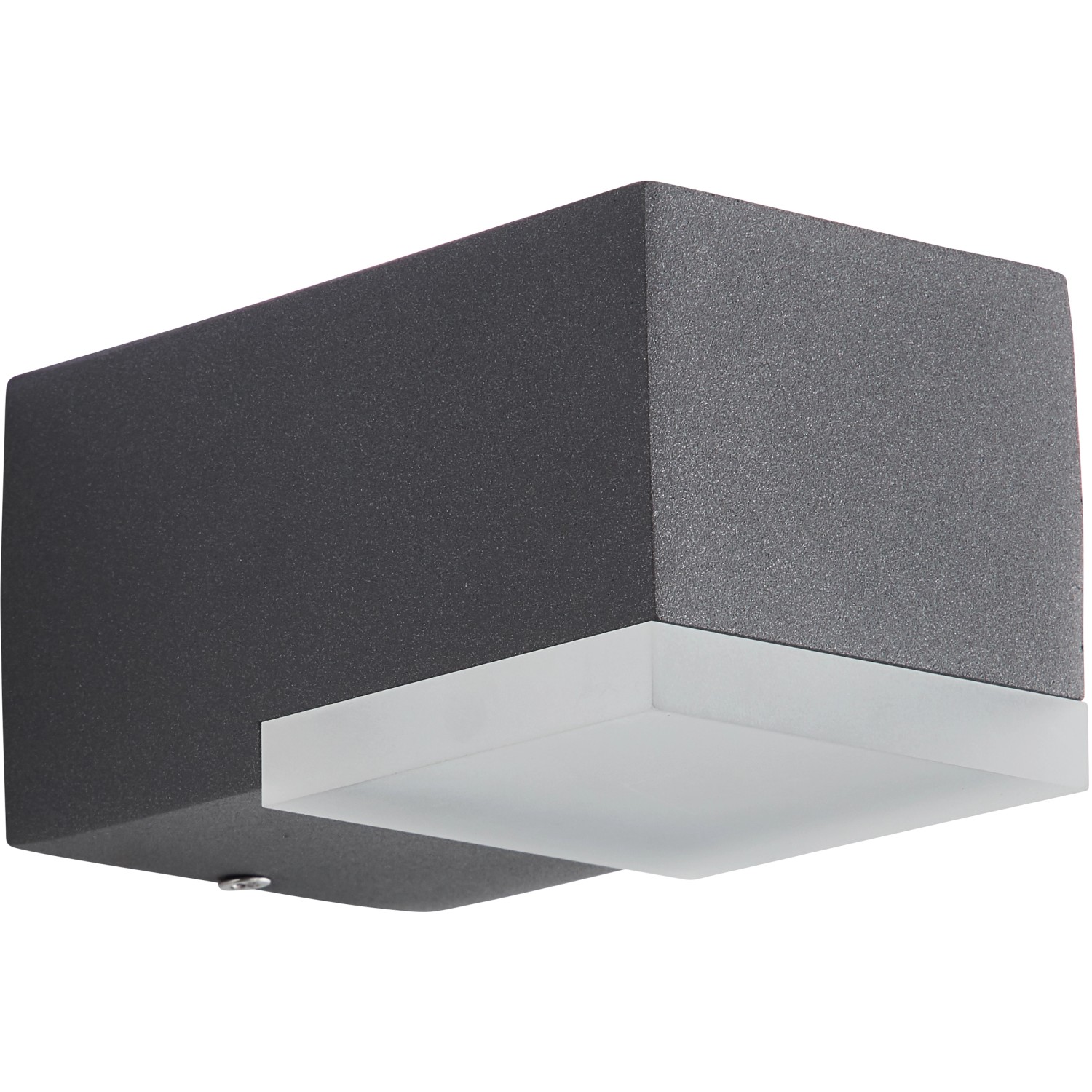 Moderne AEG LED-Außenwandleuchte Amity in Anthrazit mit Nanotechnik für Haus und Garten.
