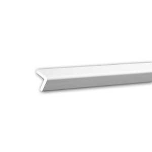 Weiße PROFHOME Eckleiste aus Polyurethan, 200 cm lang, für Decken und Wände.