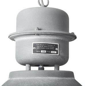 Graue Brilliant Pendelleuchte Kiki Ø 48 cm in Betonoptik für den Innenbereich.