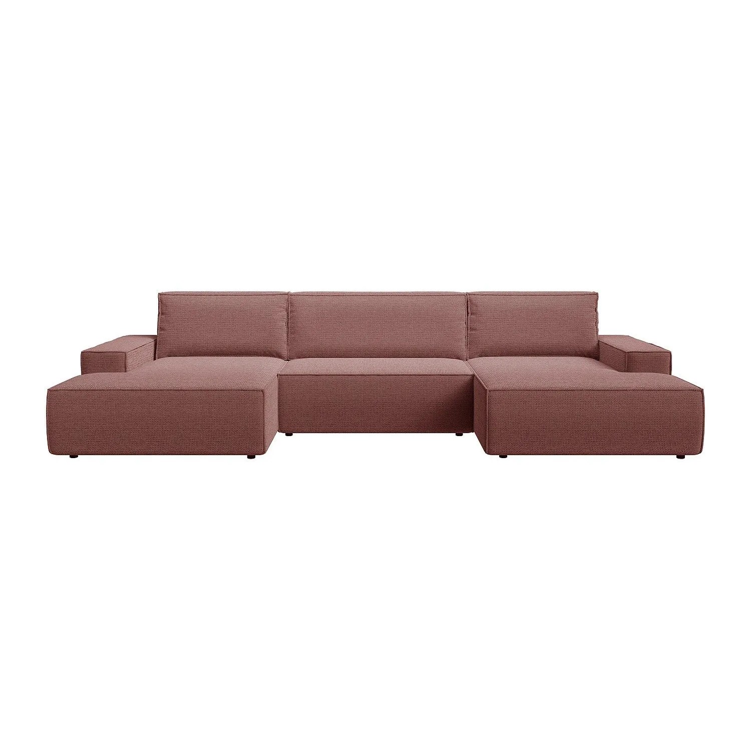 Vente-unique Schlafsofa Amelia Terracotta 354 cm