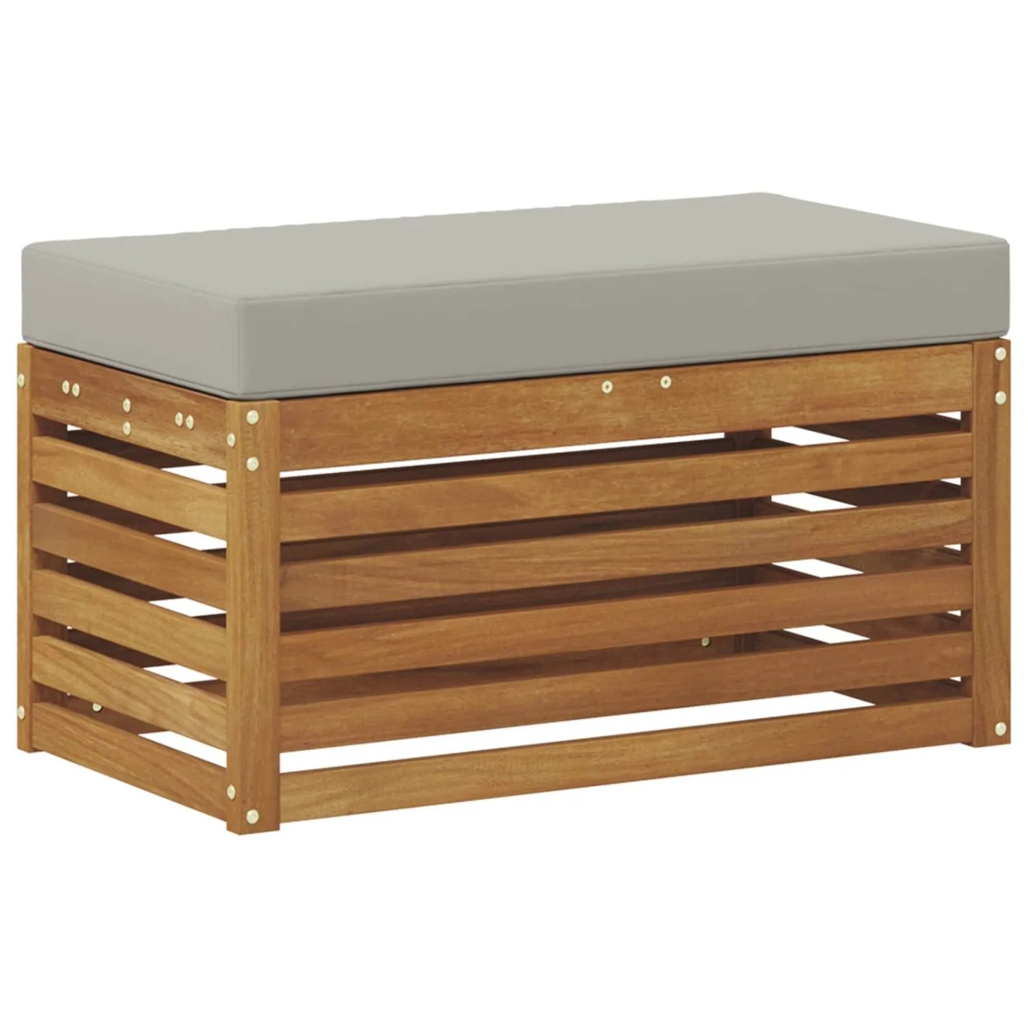 vidaXL Outdoor Hocker Bank Massivholz Akazie Natur 900683