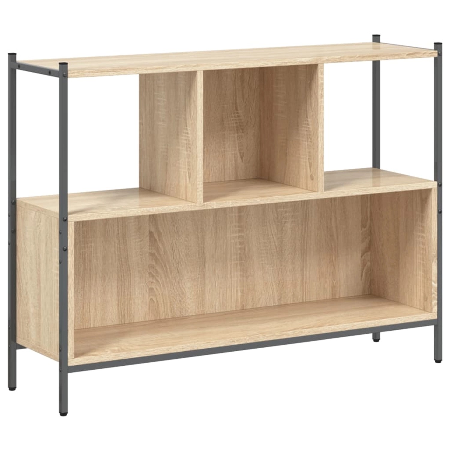 vidaXL Bücherregal Bücherregal Sonoma Eiche 102x28x77,5 cm Spanplatte günstig online kaufen