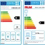 Energieetiketten für PKM UBH6002-2H Dunstabzugshaube und BIC3 I-GK-IX5S Einbaubackofen.