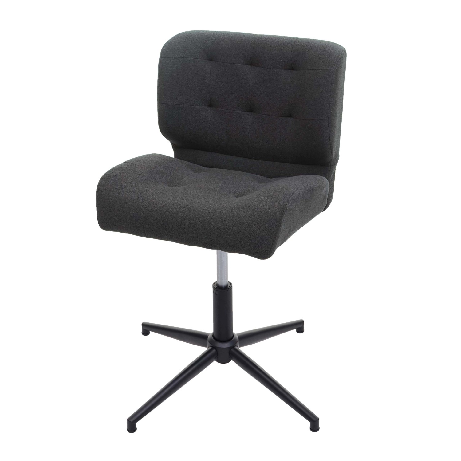 MCW Bürostuhl H42 Stoff/Textil Dunkelgrau Fuß Schwarz günstig online kaufen