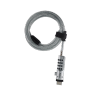 Hama Laptopschloss USB Zahlenschloss, 4-stellig, Carbonstahl, silber.