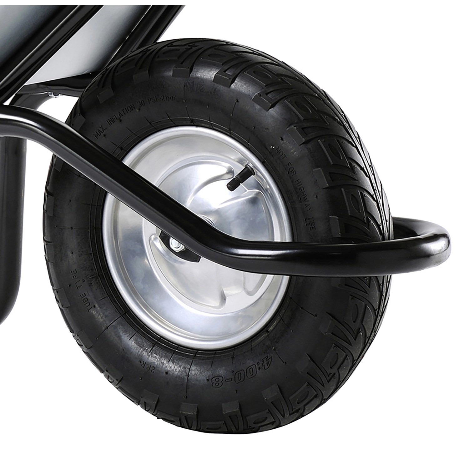 Haemmerlin Schubkarre Bau Plus 120 l Luftrad Verzinkt_8