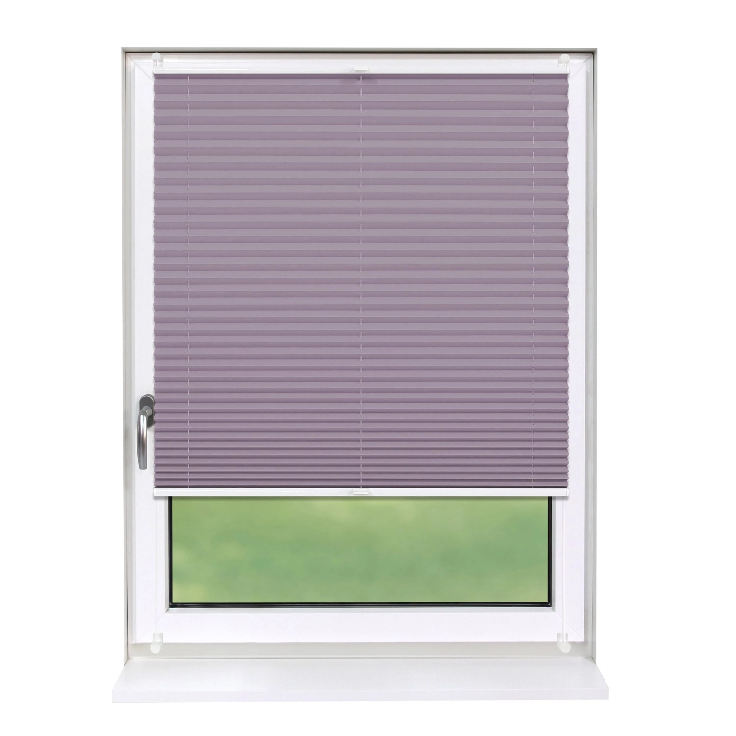 Deco-Raum Plissee Basic ohne Bohren 115x150cm Flieder Blickdicht Klemmfix günstig online kaufen