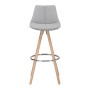 Bessagi Home Barhocker Nelo Grau Webstoff Gepolstert_7
