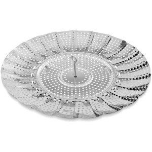 Weber Crafted Wok Dampfgarer GBS aus Edelstahl, Grillutensil für asiatische Küche.