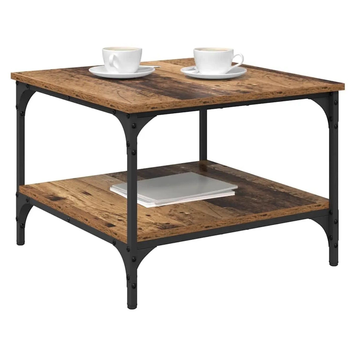 vidaXL Couchtisch Altholz 55 x 55 x 40 cm Holzwerkstoff 881899_3