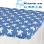 Bestlivings Trockner-/Waschmaschinenbezug, 60x60 cm, Seestern Dunkelblau, Frottee mit Gummizug.