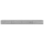 vidaXL Bettschubladen Grau Sonoma 180 x 36,5 x 16,5 cm Holzwerkstoff 866984_6