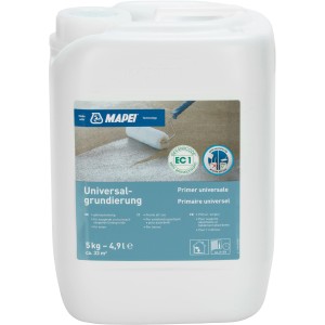 Weißer 5 kg Kanister Mapei Universalgrundierung für saugende Untergründe.