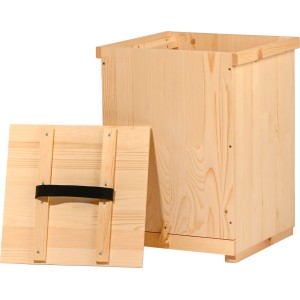 Dobar Wabentransportkiste aus Holz mit Deckel, geeignet für ca. 10 Rähmchen. Nützlingsbehausung für Imker.