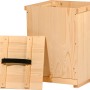 Dobar Wabentransportkiste aus Holz mit Deckel, geeignet für ca. 10 Rähmchen. Nützlingsbehausung für Imker.