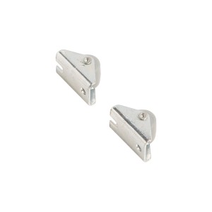 Möbel-Bockrolle Standard, Ø 15mm, 2er-Set, verzinktes Stahlblech, Traglast 20kg.