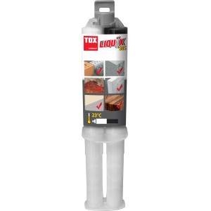 Tox Liquix SOS 2K-Reparaturkleber, 25ml, für Dübel und Reparaturen in Beton, Holz, Fliesen und Stein.