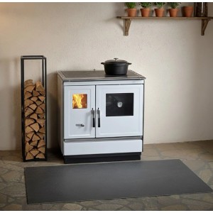 Haas+Sohn Herd HSH 81 Backfach Rechts Weiß 7,4 kW