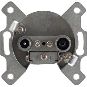 ASS Antennensteckdose AN-08, 8 dB, Rückansicht mit Anschlüssen.