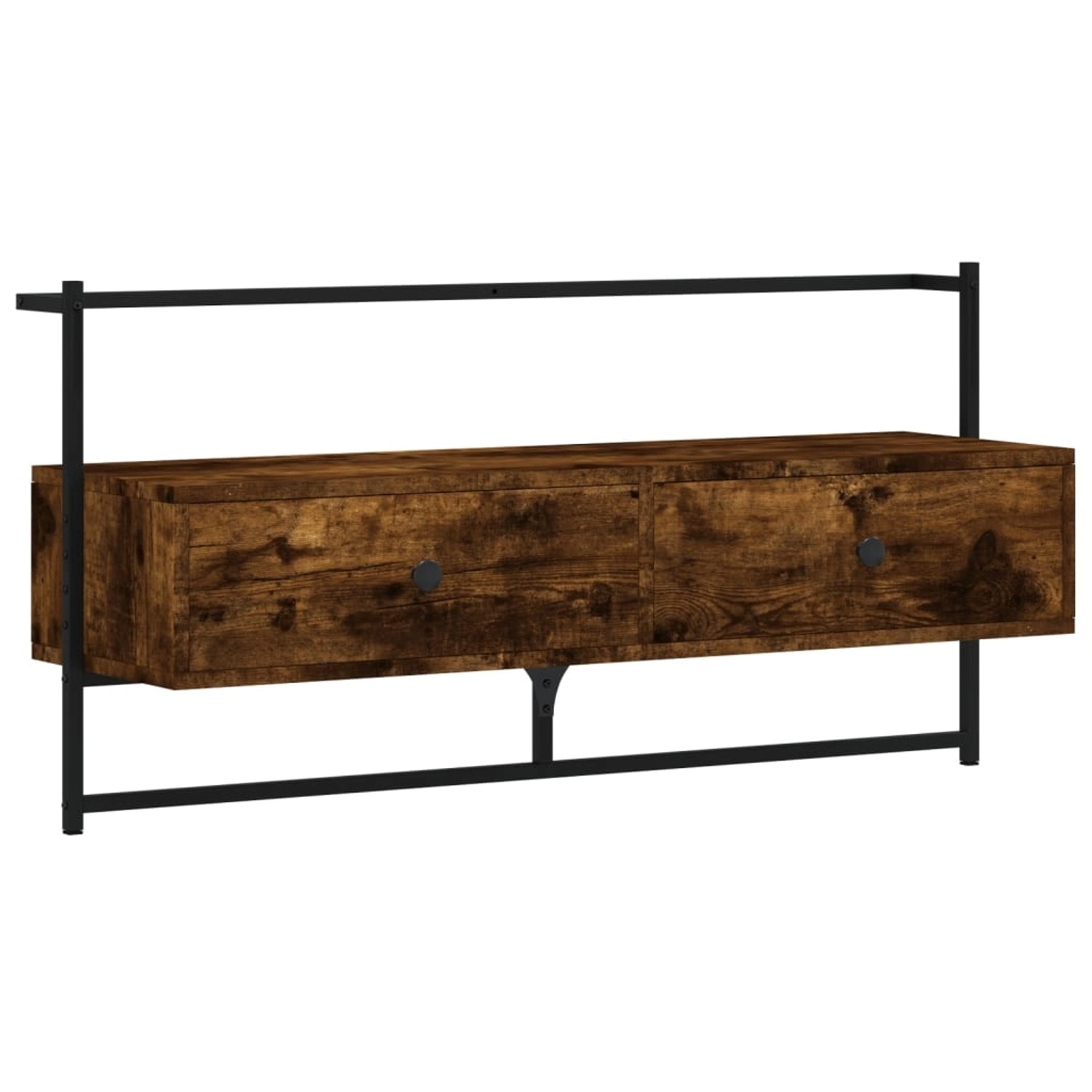 vidaXL TV-Wandschrank Räuchereiche 100,5x30x51 cm Holzwerkstoff 833460 günstig online kaufen