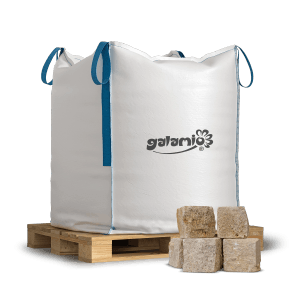 Galamio Sandsteinpflaster 9/11, gesägt und gebrochen, im Big Bag auf Palette. Naturstein Pflastersteine.