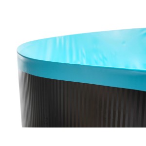 Detailaufnahme: Steinbach Rundfolie, Ø 640 cm, 0,6 mm stark, für Pools. Blaue Poolfolie.