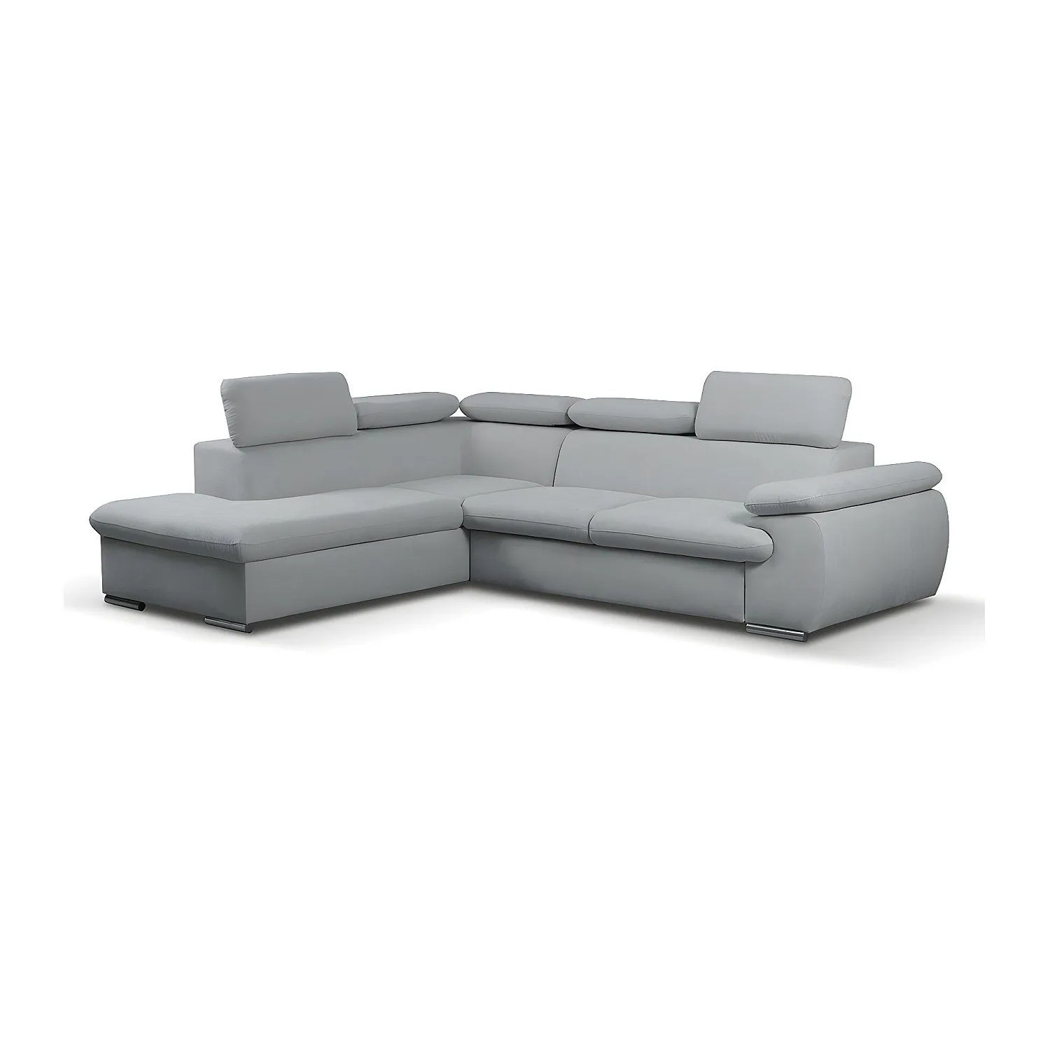 Vente-unique Schlafsofa Fabien Hellgrau 271 cm