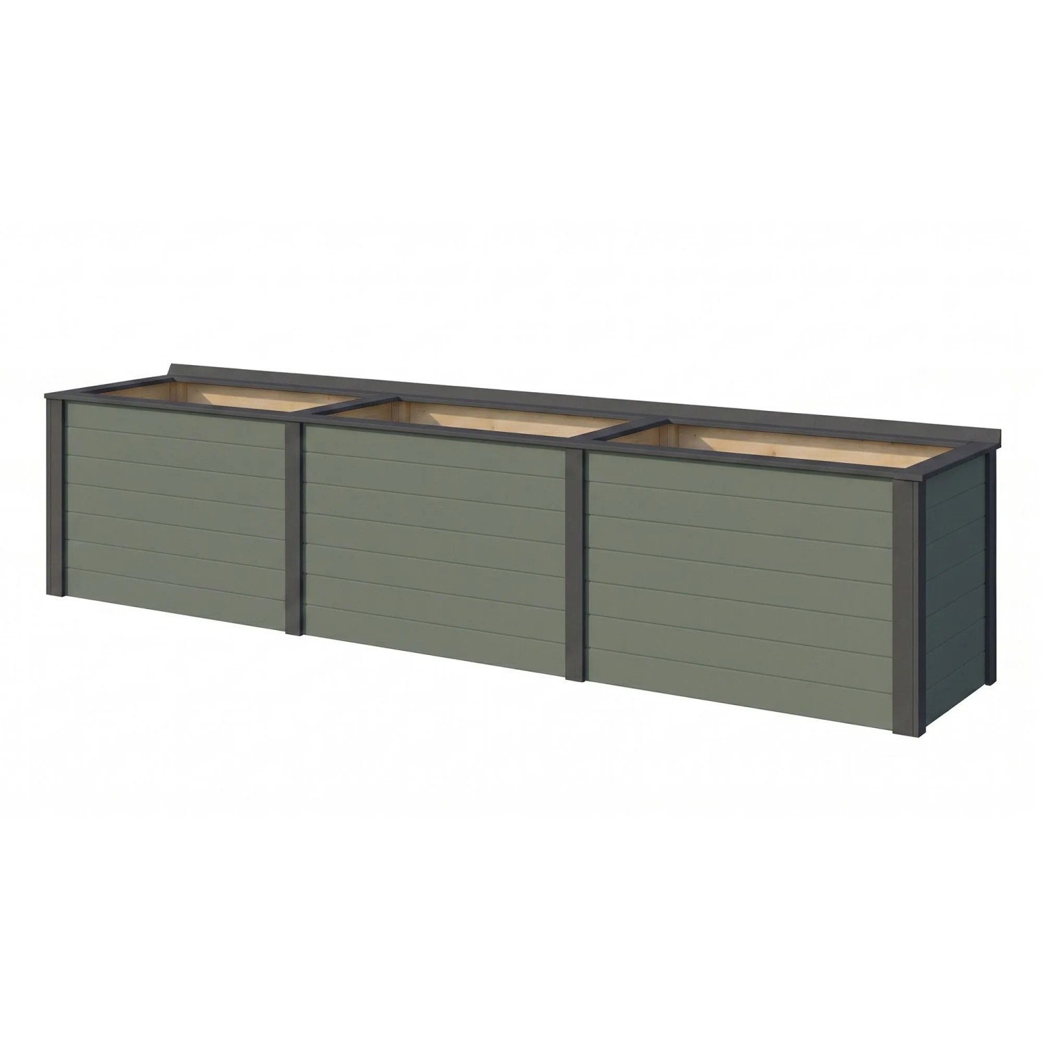 Weka Hochbeet Killarney 300 cm Grau-Grün