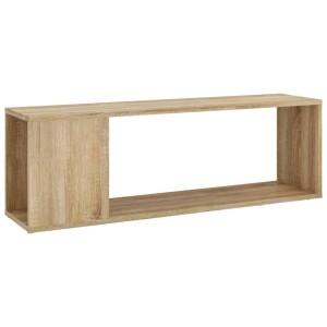 VidaXL TV-Schrank Sonoma-Eiche, 100x24x32 cm, aus Holzwerkstoff für Wohnzimmer.