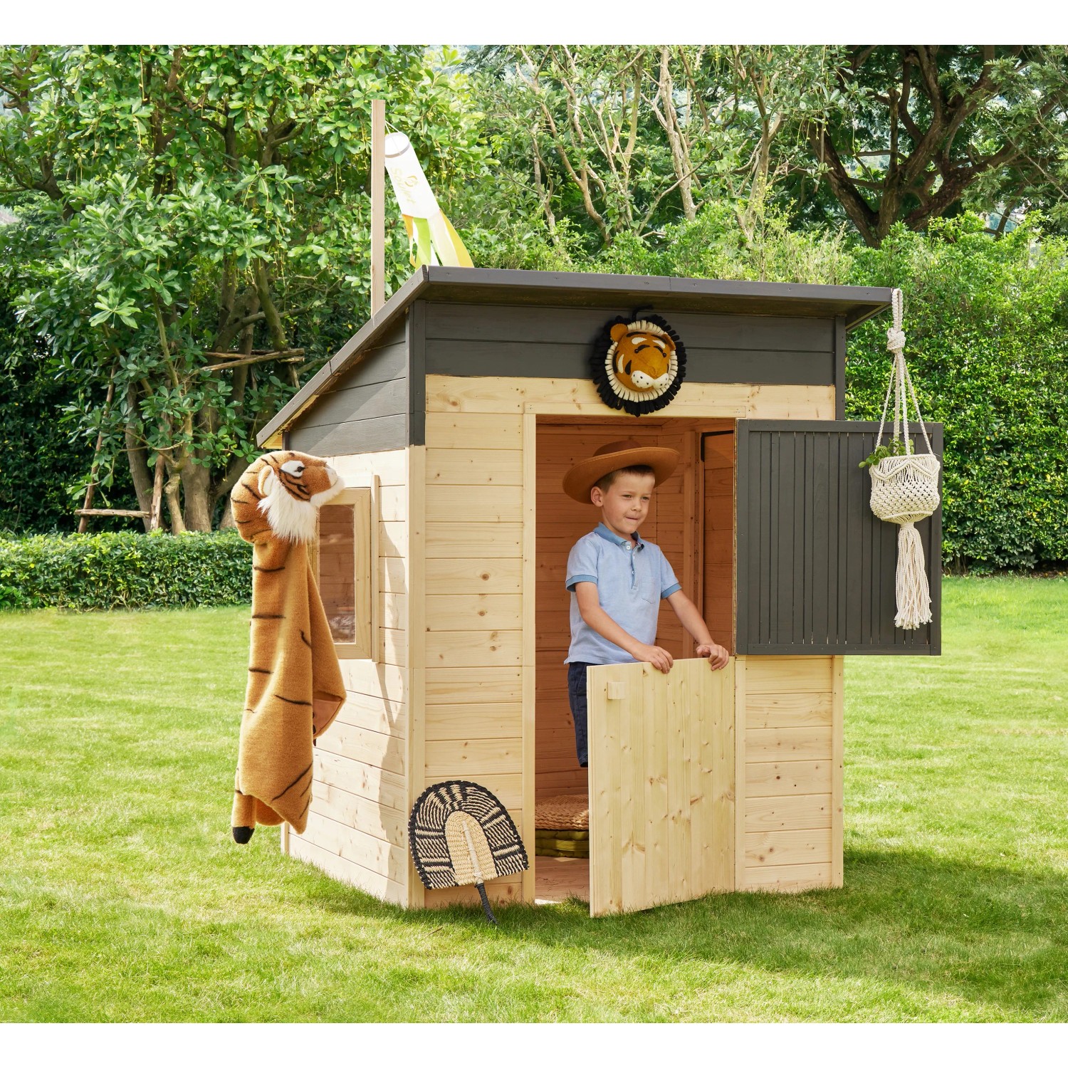Soulet Kinderspielhaus Santa Monica Pultdach mit Boden kaufen bei OBI
