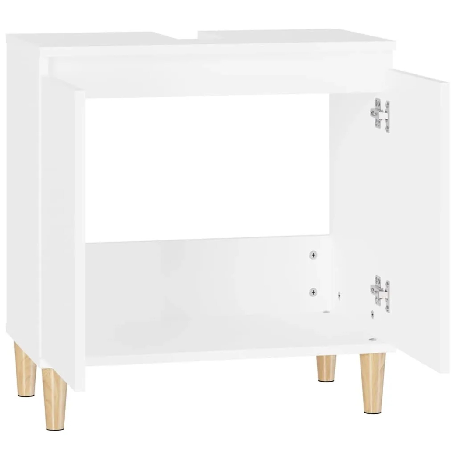 vidaXL Waschbeckenunterschrank Weiß 58x33x60 cm Holzwerkstoff 821252_7
