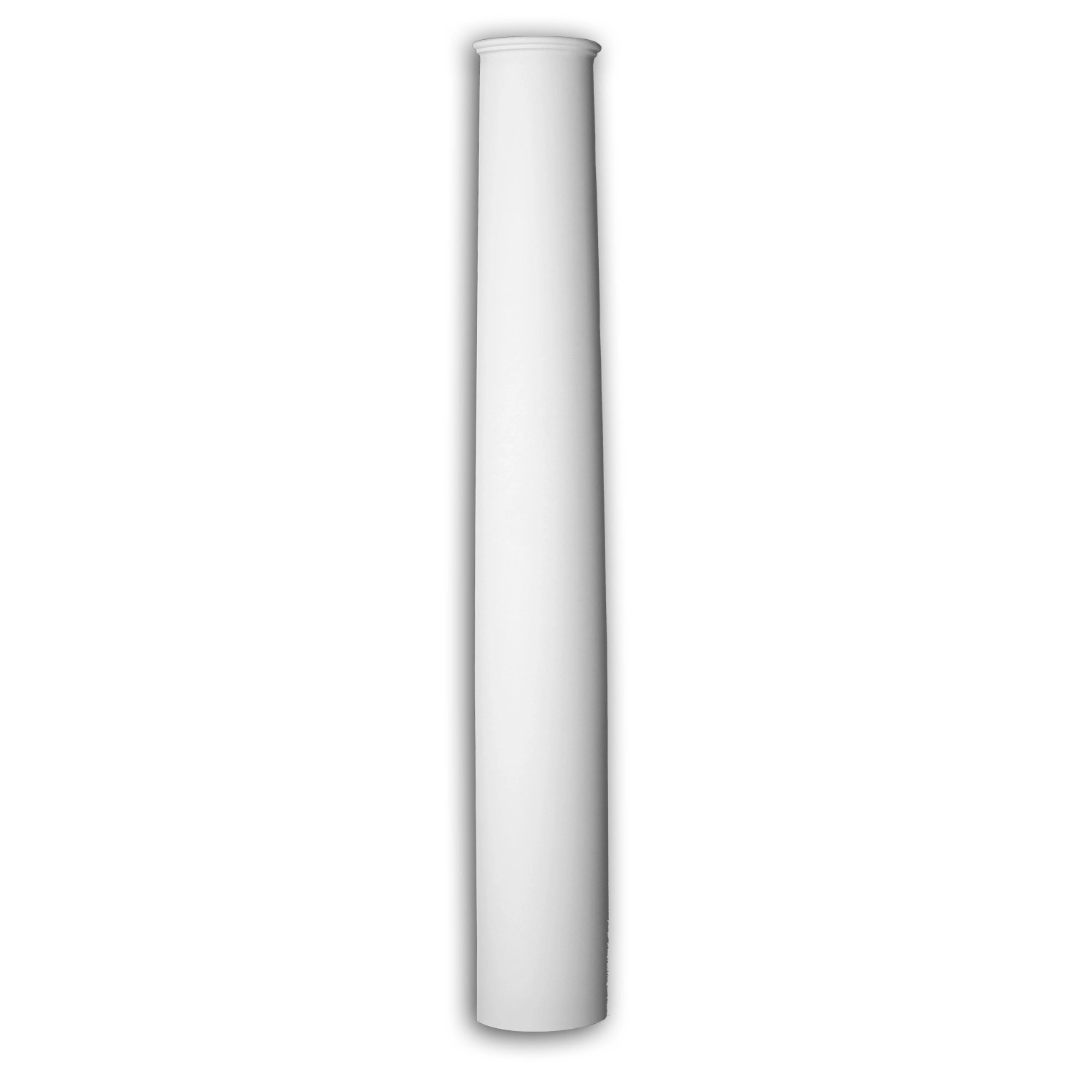PROFHOME 446101 Halbsäulen Schaft Fassadenstuck Säule Fassaden Element 22 cm x 10 cm x 152 cm Weiß