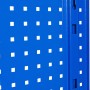 Blaue Güde Werkzeuglochwand 1200 P/1 aus Stahl mit quadratischen Löchern für Werkzeugaufhängung.
