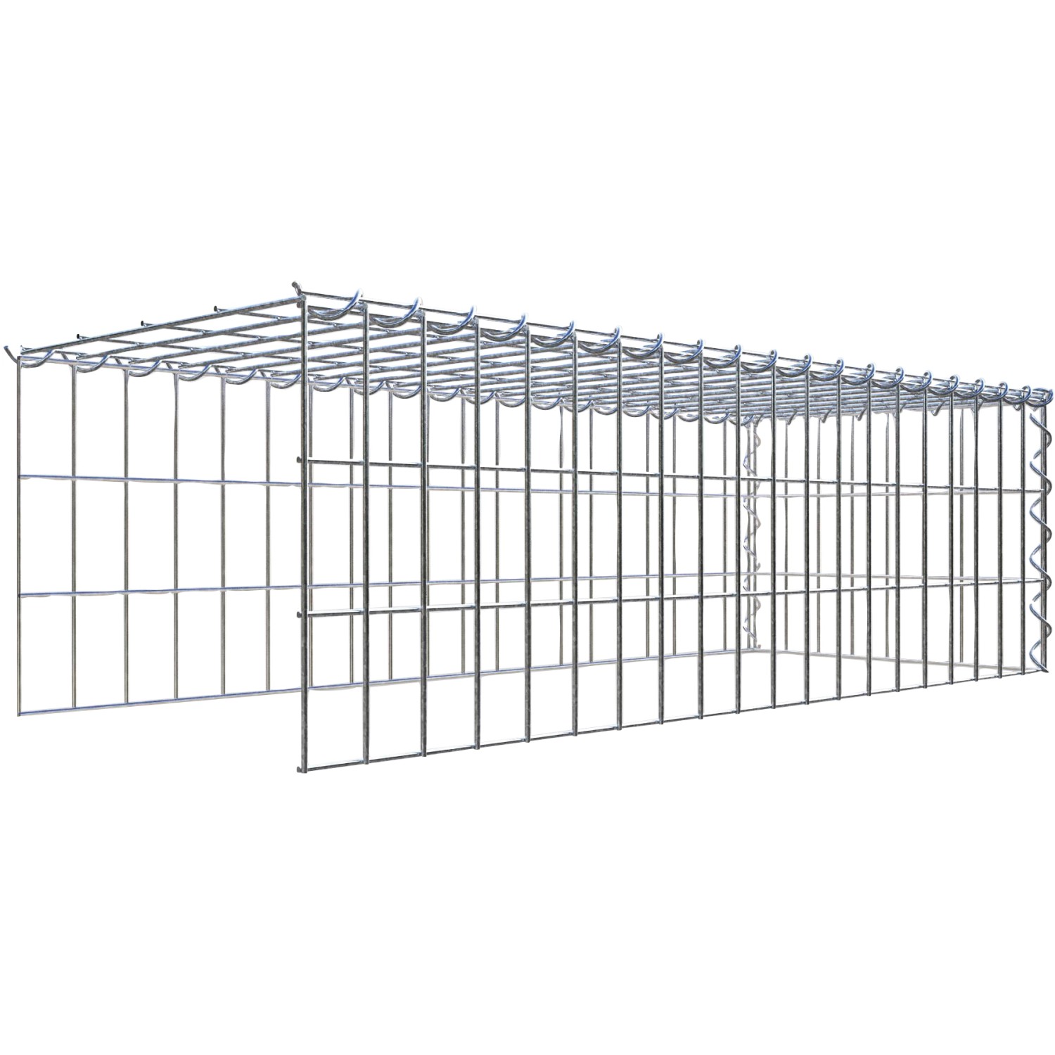 Gabiona Gabione-Anbaukorb Typ 4 30 x 100 x 40 cm Maschenw 5 x 10 cm