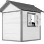 Axi Lodge Spielhaus aus Holz, klassisches Design mit Fenster zum Öffnen, 135x111x133 cm.