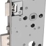 Abus Einsteckschloss TKZ40/20 R für Wohnungstüren mit automatischer Verriegelung, silberfarben.