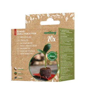 Romberg Kokos-Quelltabletten Faltschachtel 20 Stück