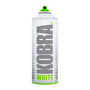 Kobra LP Buntlack Spray 400ml, Weiss Matt. Acryl Sprühfarbe für DIY, Heimwerken & Garten.