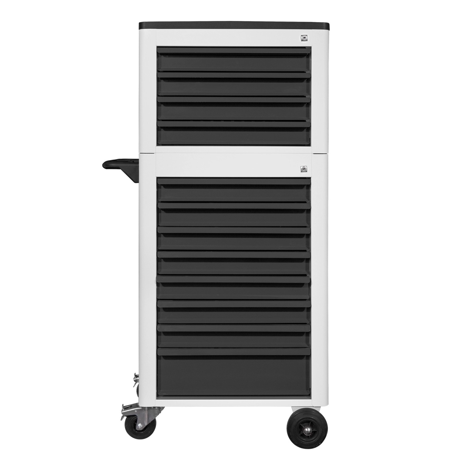 PROREGAL Werkstattwagen Mit Werkstatttruhe Cheetah 12 Schubladen HxBxT 140x61x45cm Lichtgrau/Anthrazitgrau