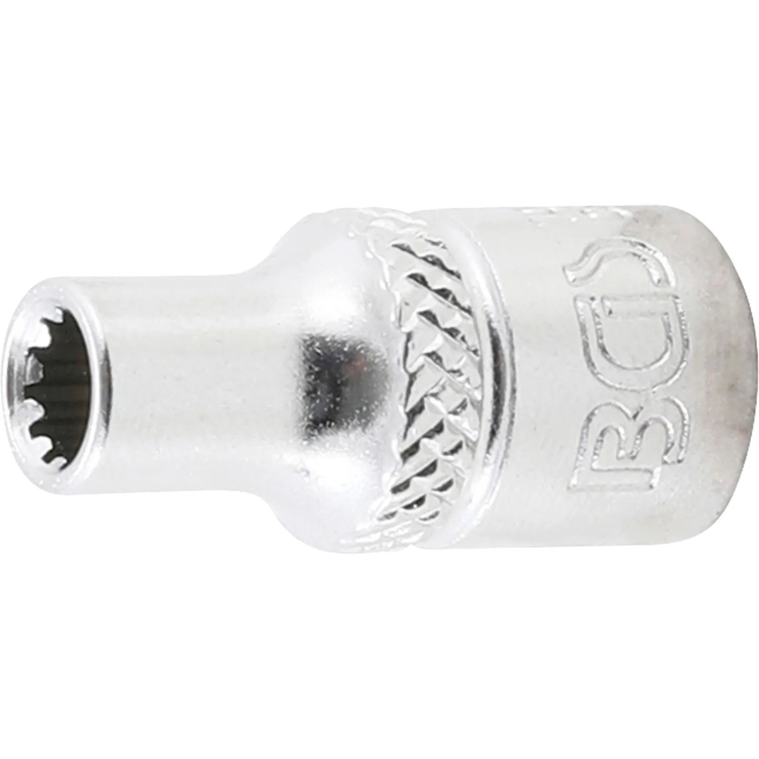 BGS Steckschlüssel Einsatz Gear Lock Antrieb Innenvierkant 6 3 Mm  1 4 Zoll  SW 4 5 Mm 10101